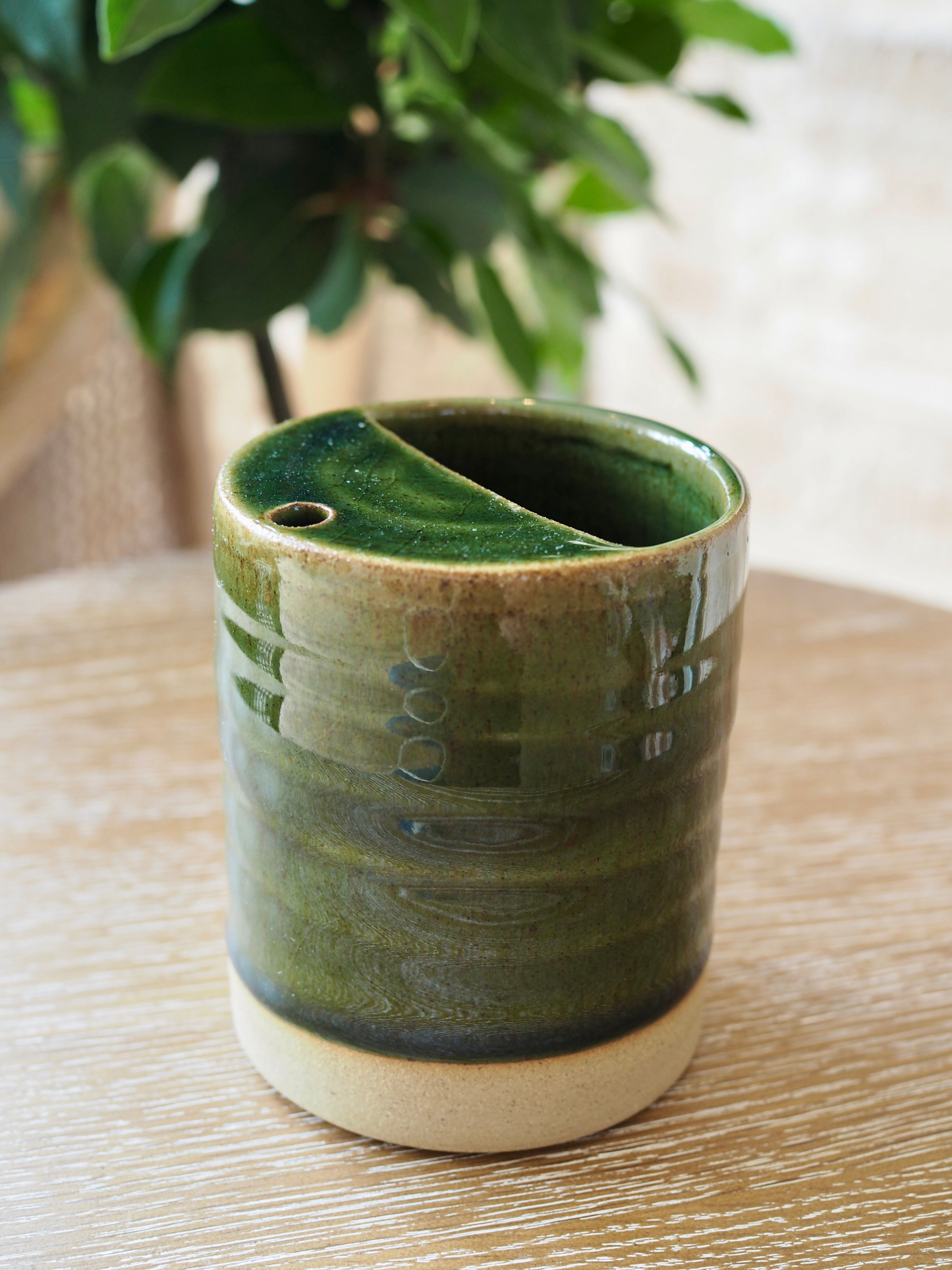 Cohen & Co. Ceramic Travel Mug - Green