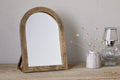 Cayce Cast Vanity Mirror - Antique Brass