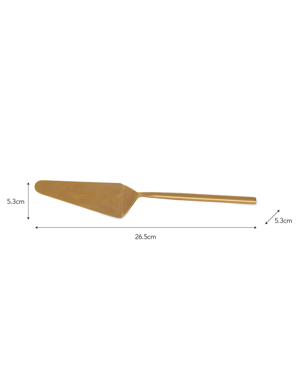 Brompton Cake Slice Antique Brass