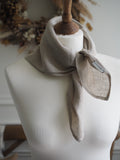 Clara Linen Neck Scarf Natural