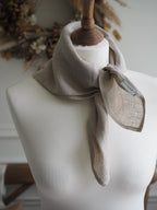 Clara Linen Neck Scarf Natural