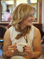 Clara Linen Neck Scarf Camel