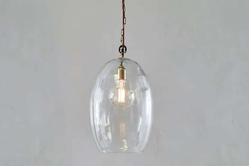Otoro Recycled Glass Pendant - Large Oval