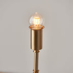 Brushed Brass Table Lampstand - Rechargeable