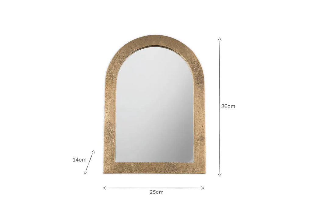 Cayce Cast Vanity Mirror - Antique Brass