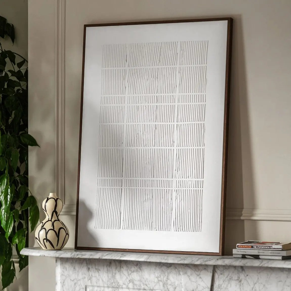 Depth Large Framed Canvas
