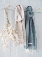 Donegal Merino Lambswool Scarf - Sea Green