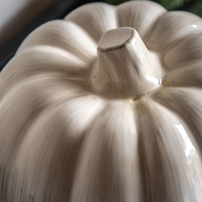 Ceramic Pumpkin - Cream