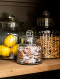 Coombe Ribbed Storage Jar - Glass, Small