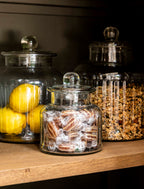 Coombe Ribbed Storage Jar - Glass, Small