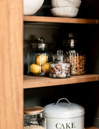 Coombe Ribbed Storage Jar - Glass, Small
