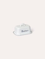 Enamel Butter Dish - White