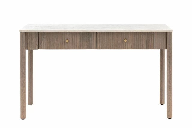 Maude Mango Wood and Marble Console