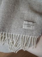 Herbie Merino Lambswool Throw - Grey