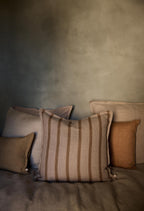 Gabrielle Cord Striped Cushion 50x50cm