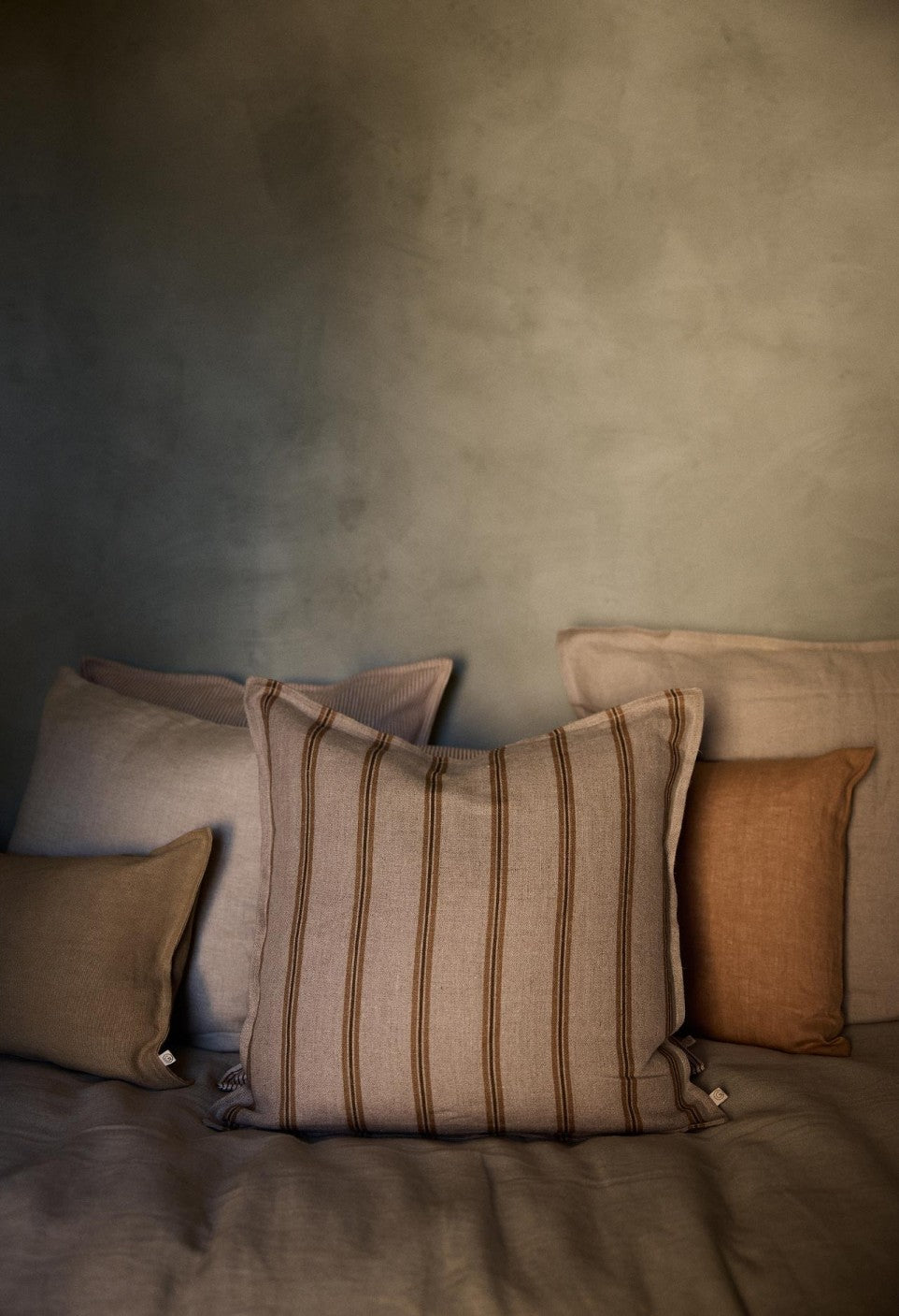 Gabrielle Cord Striped Cushion 50x50cm