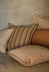Gabrielle Cord Striped Cushion 50x50cm