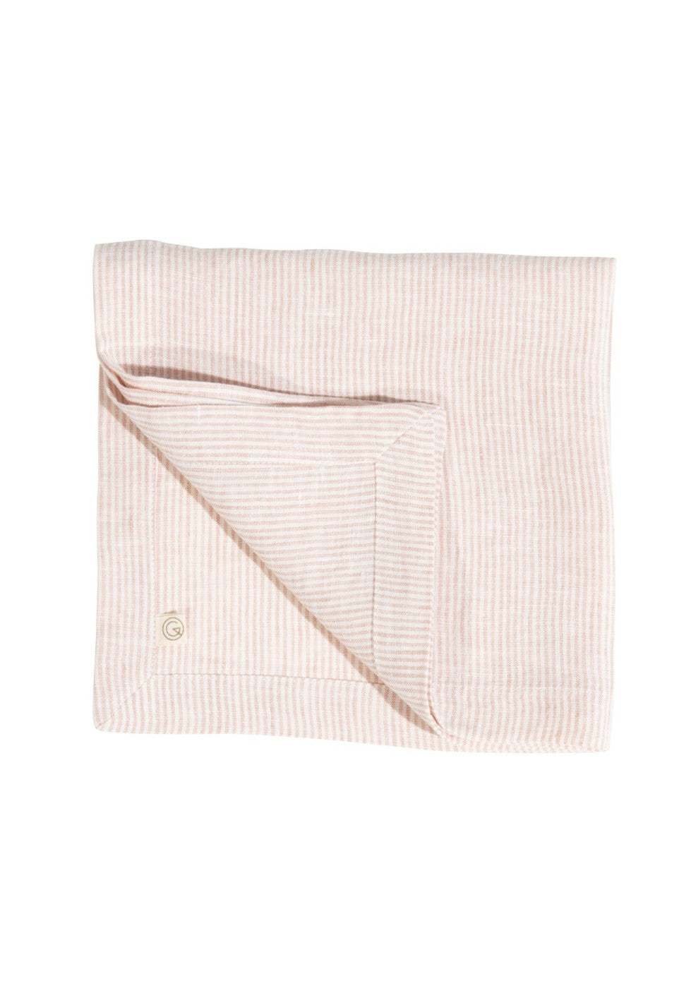 Gabrielle Glaise/Milk Striped Washed Linen Napkin