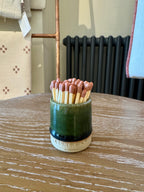 Cohen & Co. Ceramic Matchpot - Green