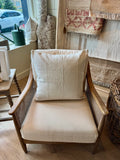 Ria Authentic African White Mud Cloth Cushion Cover 55x55cm