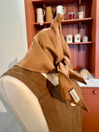 Clara Linen Neck Scarf - Wheat
