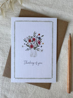 Thinking of You - Watercolour Card by Sam Munro Art