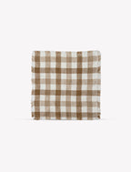 Lovatt Checked Napkins - Linen, Truffle, Set of 4