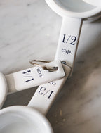 Enamel Measuring Cups White