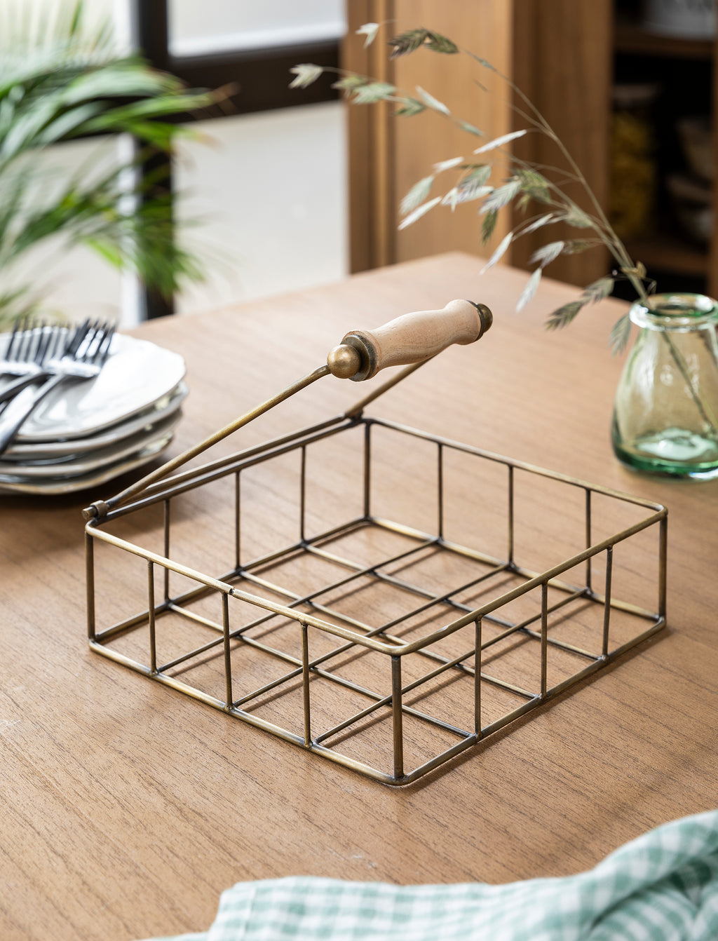 Antique Brass Napkin Tray