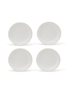 Overton Dinner Plate - Ceramic, White, Set of 4