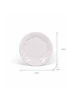 Overton Side Plate - Ceramic, White, Set of 4