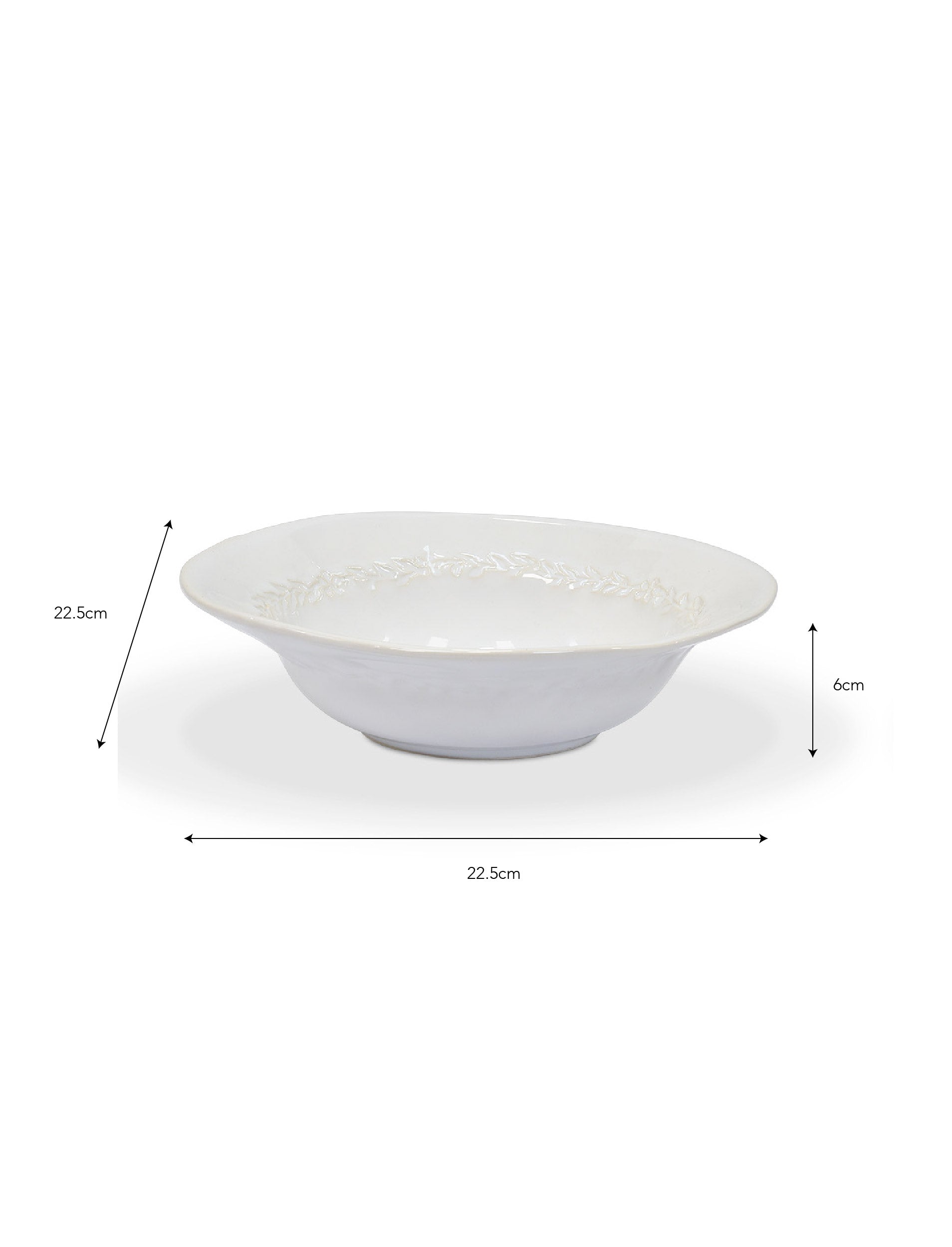 Overton Bowls - Ceramic, White, Set of 4