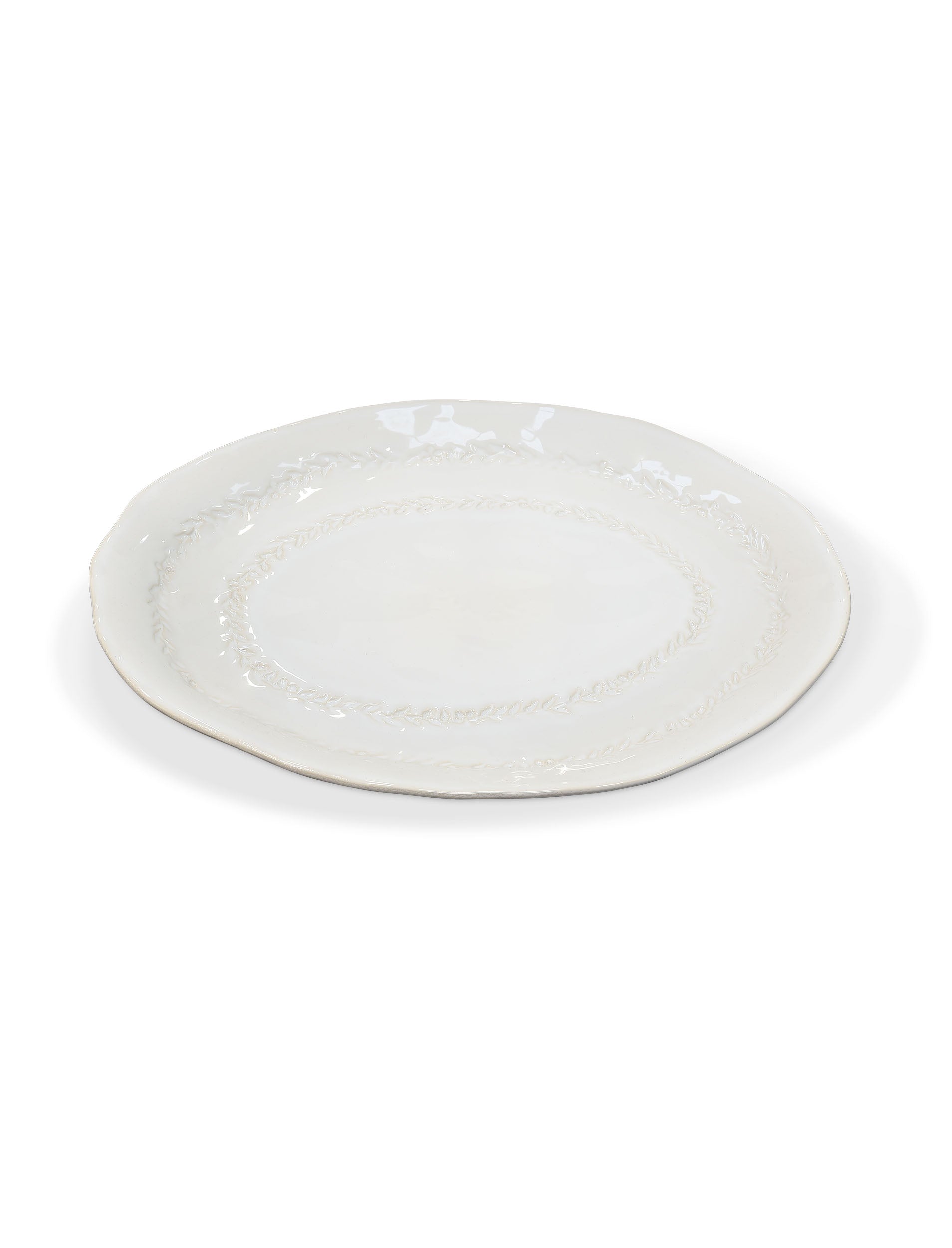 Overton Platter - Ceramic, White