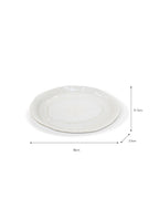 Overton Platter - Ceramic, White