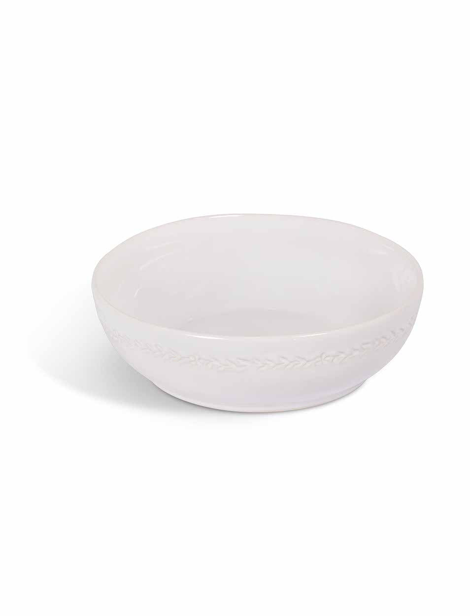 Overton Serving Bowl - Ceramic, White