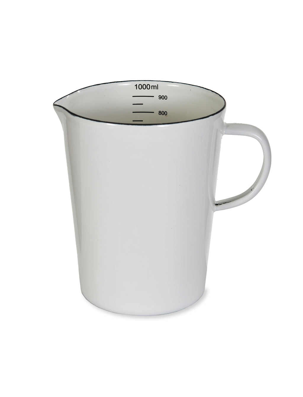 Enamel Measuring Jug - White