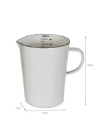 Enamel Measuring Jug - White