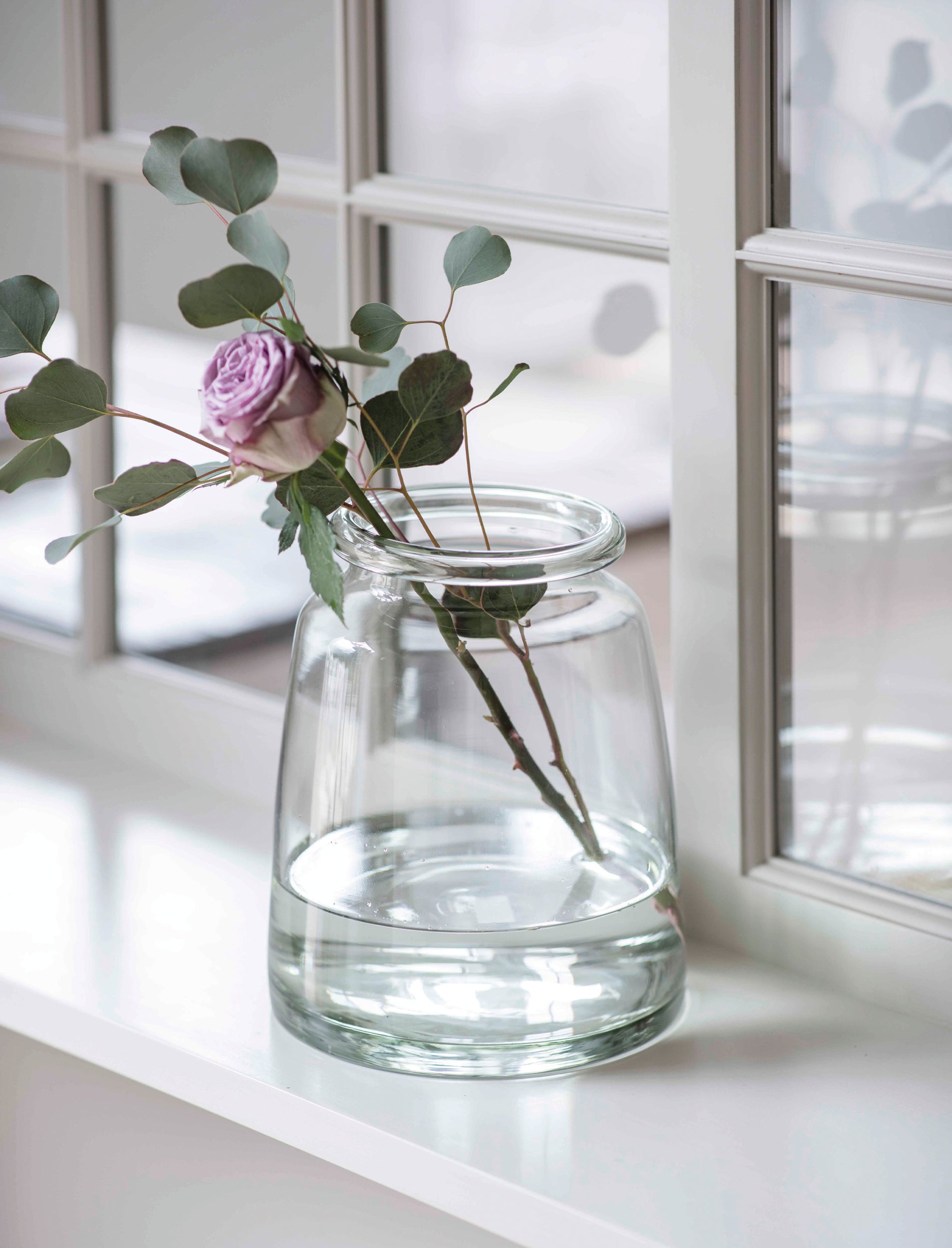 Pickle Jar Glass Vase - Medium