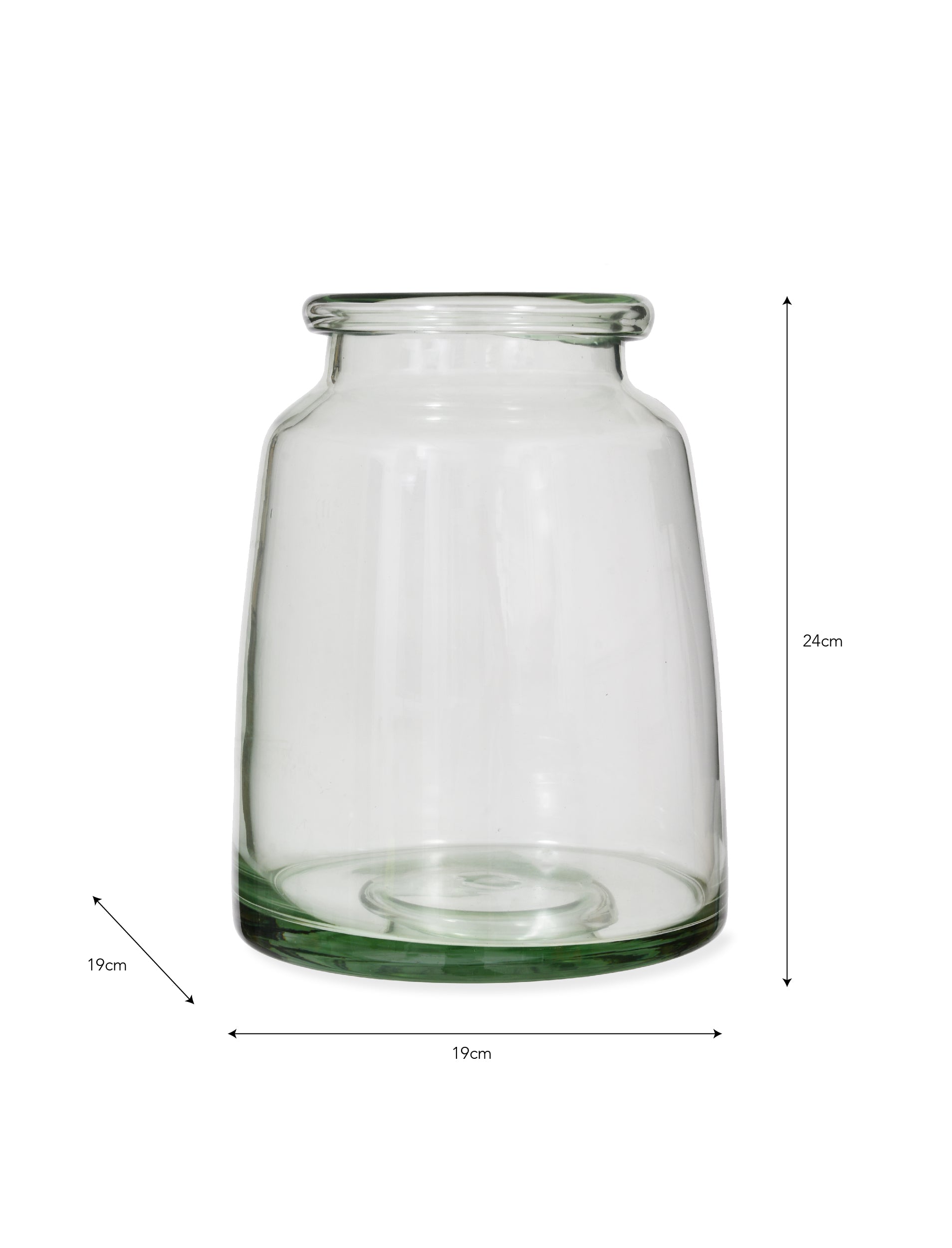 Pickle Jar Glass Vase - Medium
