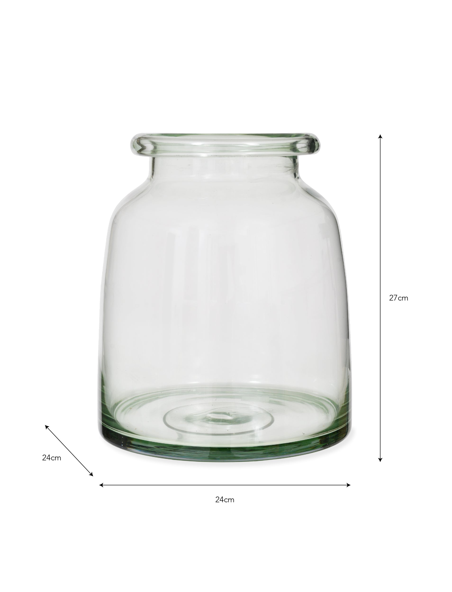 Pickle Jar Glass Vase - Large