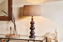 Nkuku Manua Wood Table Lamp - Large