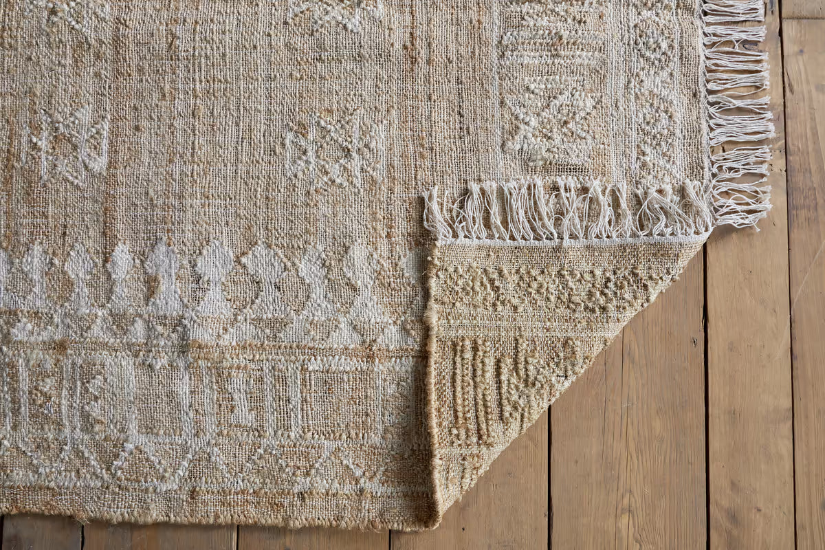 Aqil Jute & Cotton Rug Natural