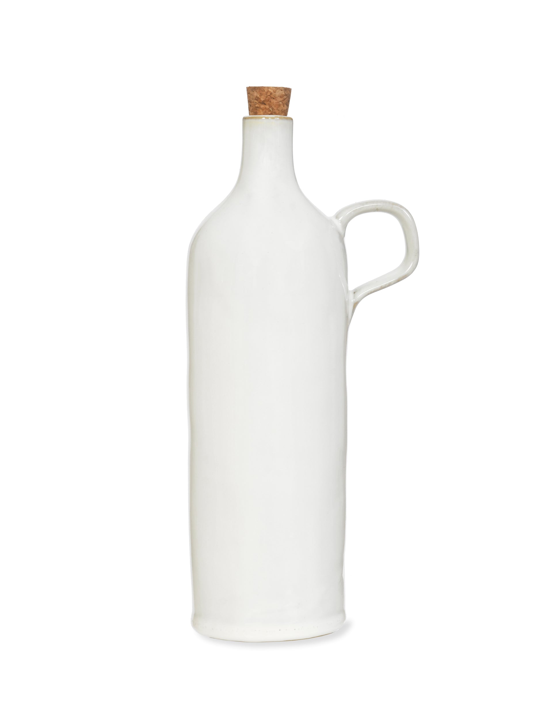 Ithaca Ceramic Oil Bottle - White