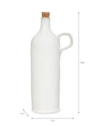 Ithaca Ceramic Oil Bottle - White