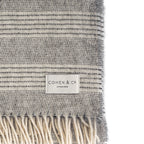Ottie Alpaca & Merino Lambswool Throw - Grey