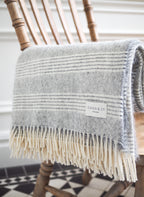 Ottie Alpaca & Merino Lambswool Throw - Grey