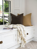 Whinnie Merino Lambswool Throw - White Pearl