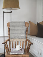 Ottie Alpaca & Merino Lambswool Throw - Grey
