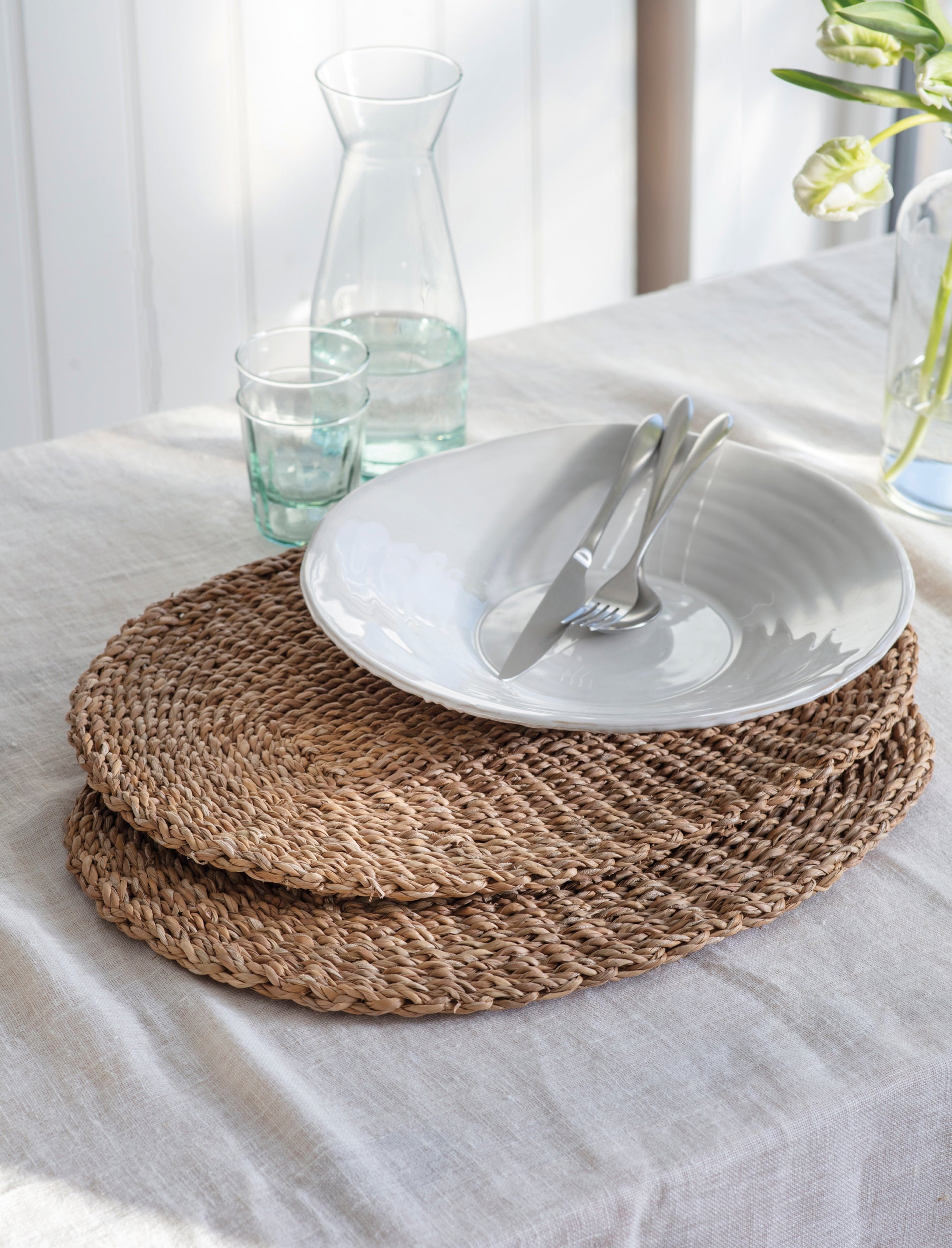 Woven Seagrass Placemats, Oval - Set of 2