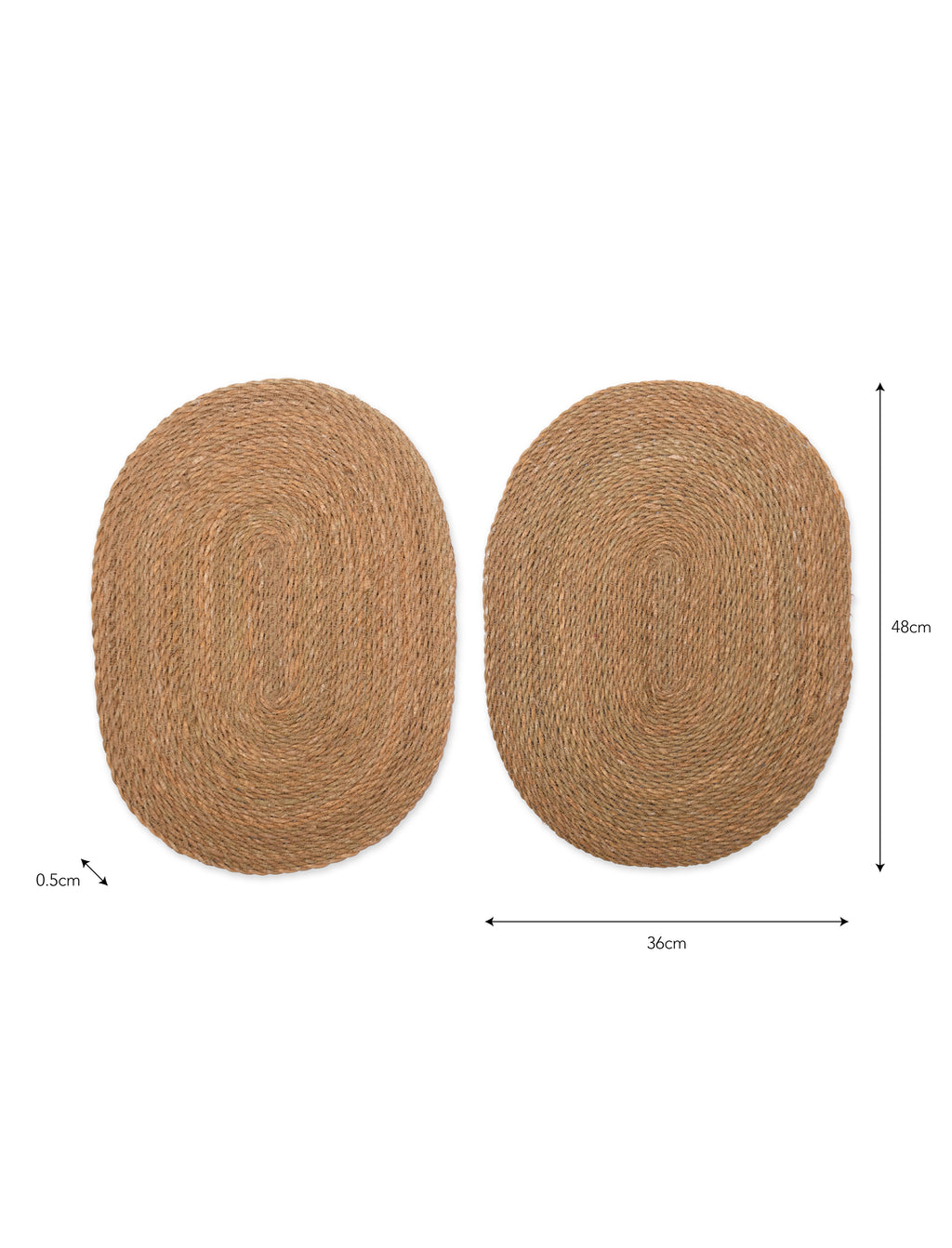 Woven Seagrass Placemats, Oval - Set of 2